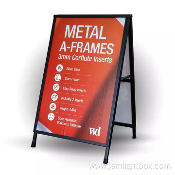 In Stock Freestanding Black Metal A Frame